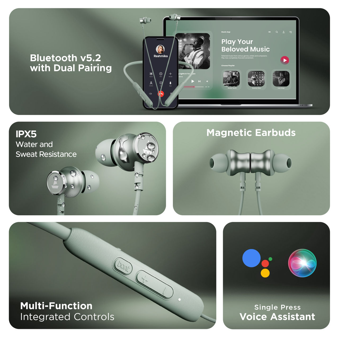 #color_ASH GREEN boAt