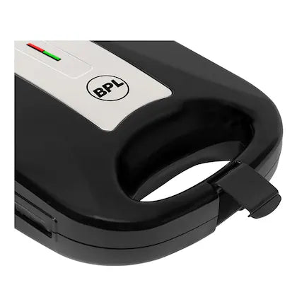 BPL 1200W 4-Slice Grill Sandwich Maker with Large Non-Stick Coating Plates, Cool Touch Handle with Lock, Ready Function LED Indicator