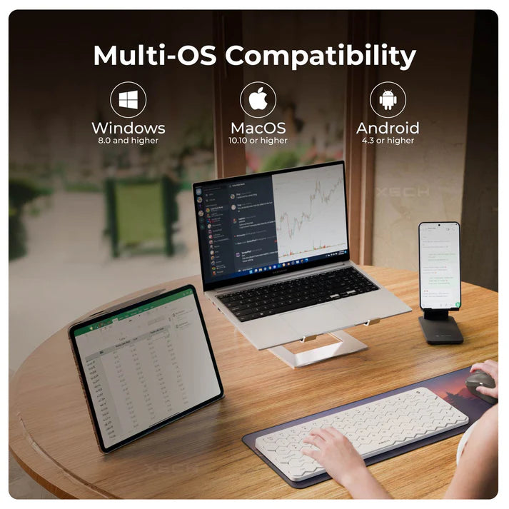 XECH Hive Honeycomb Wireless Keyboard with ergonomic honeycomb design