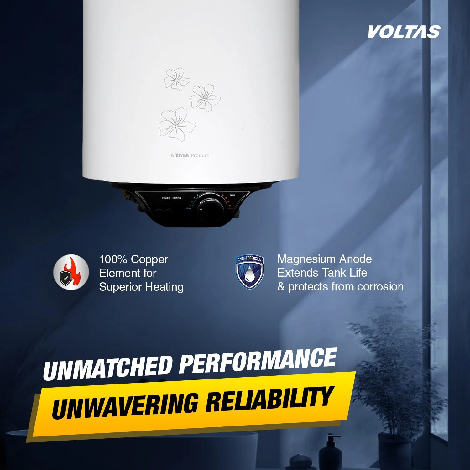 Voltas Aqua M 10 L (2000 W) Water Heater β Compact Power for Modern Homes