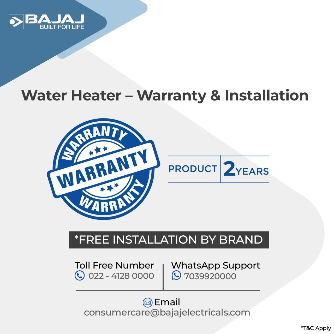 Majesty Duetto Gas Water Heater ( LPG)