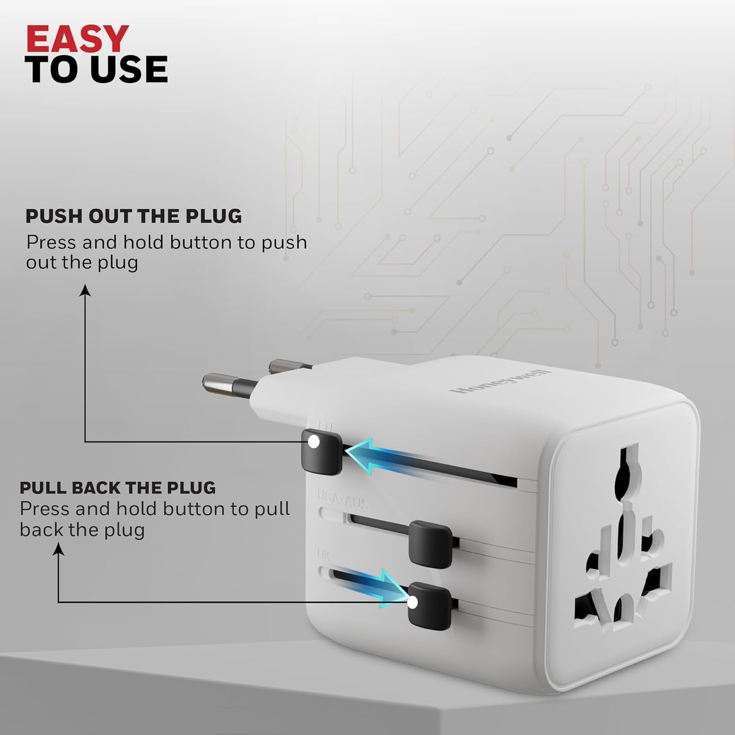 #Color_White Honeywell World Travel Adapter