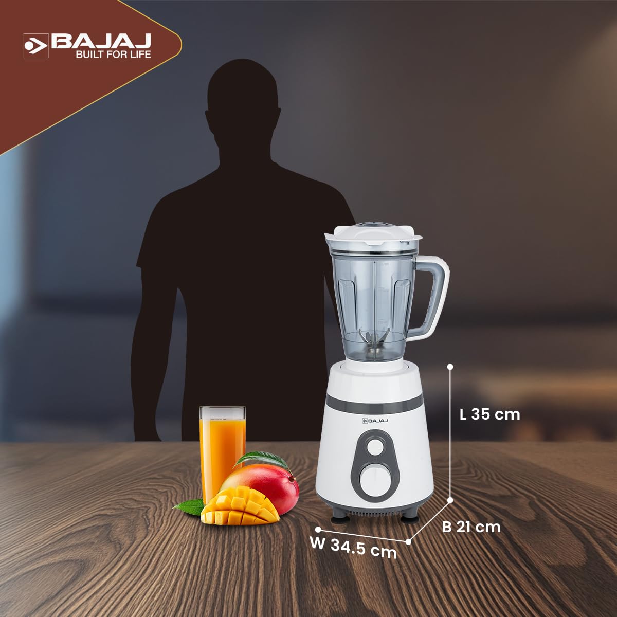 Bajaj Ninja Series PowerBlend 1000W Juicer Mixer Grinder