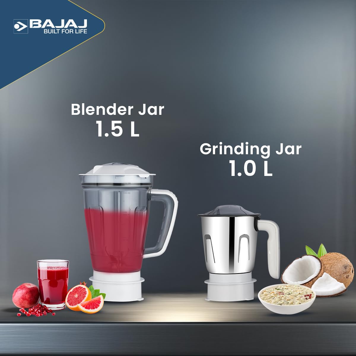Bajaj Ninja Series PowerBlend 1000W Juicer Mixer Grinder