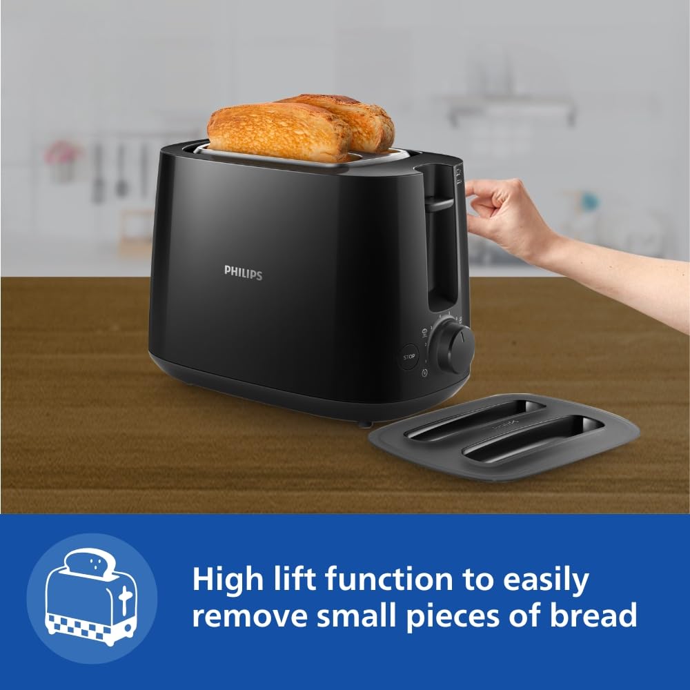 Black Philips HD2582/00 Pop Up Toaster