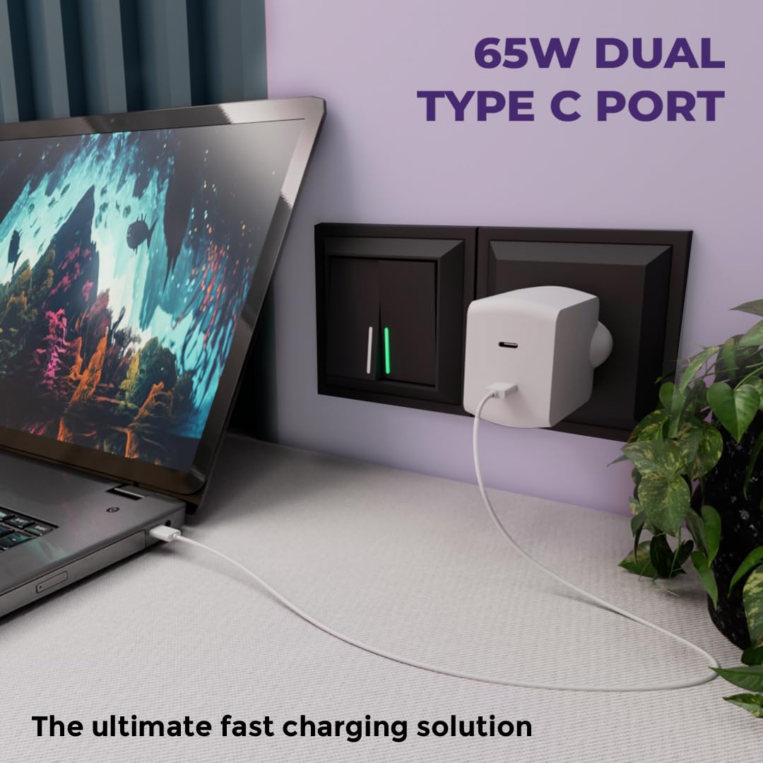 LAPCARE CHARGER THUMBY 65W GAN-LWC-688