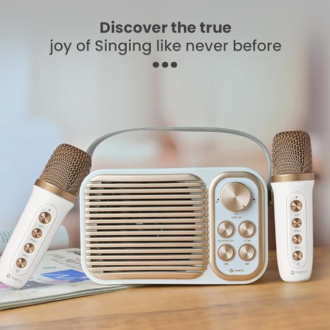 376 TOR SPEAKER RETRO MINI WITH DUAL MICE 14W