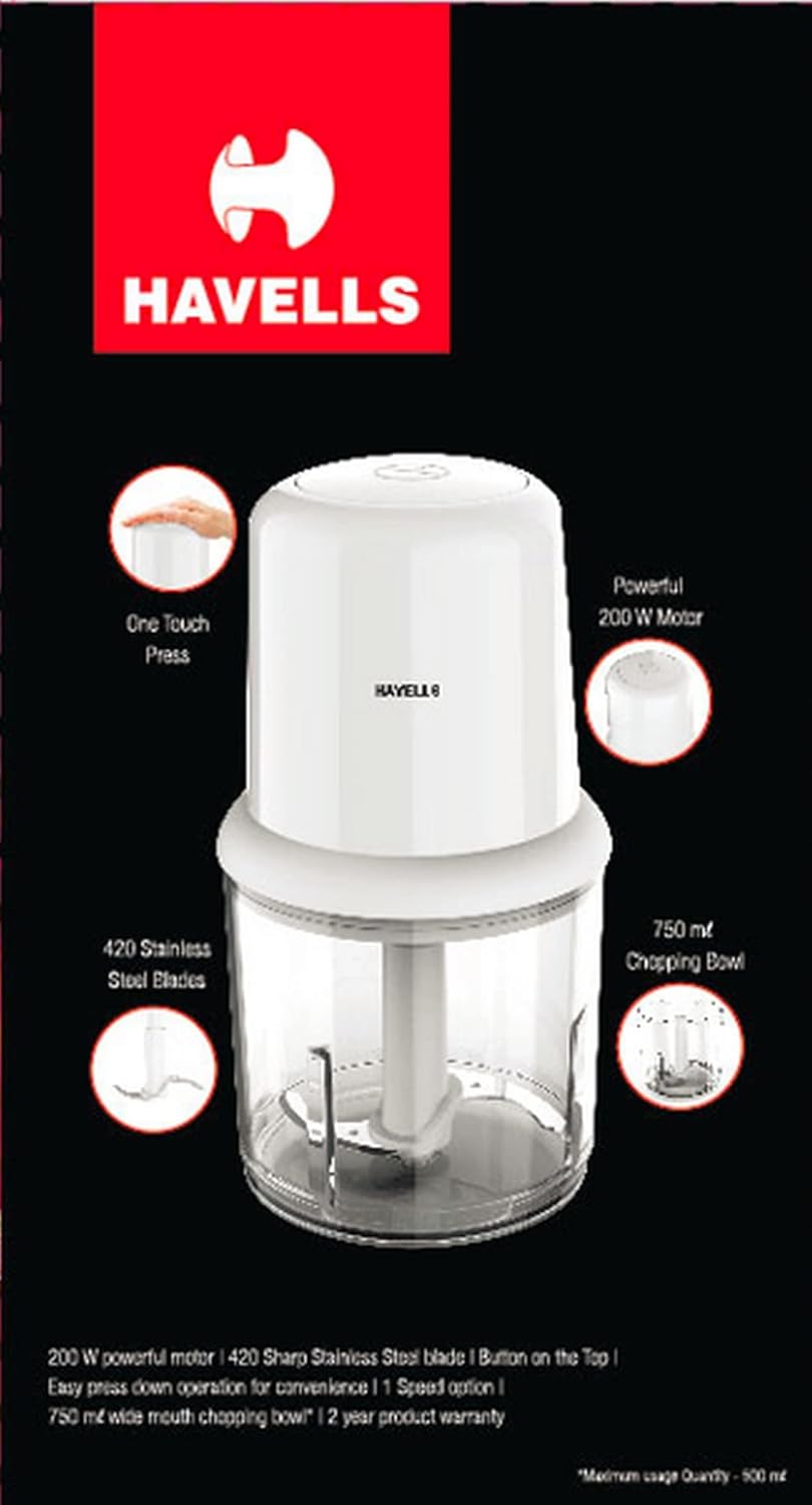 Havells Coral Electric Vegetable Chopper
