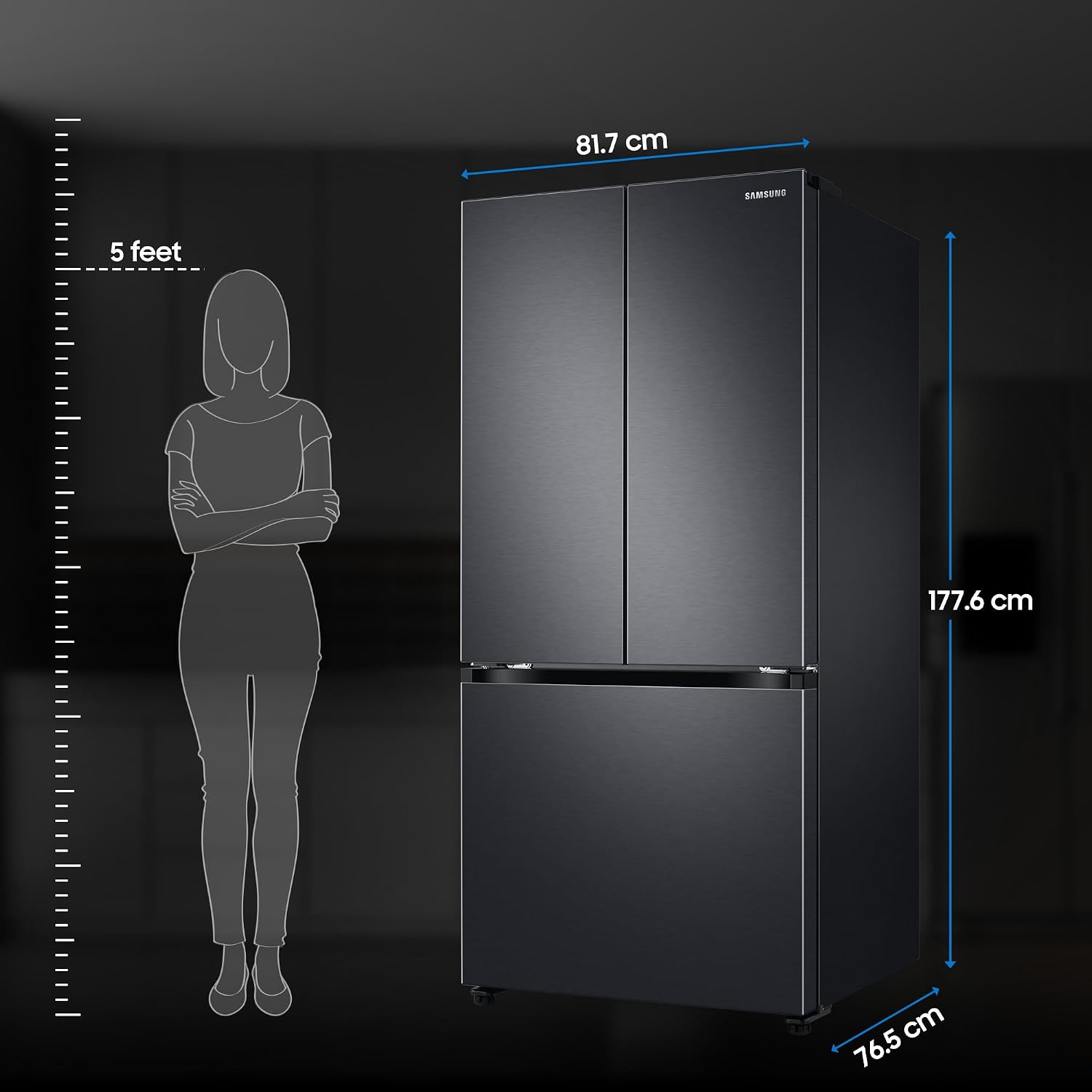 Samsung 580L French Door Convertible Refrigerator