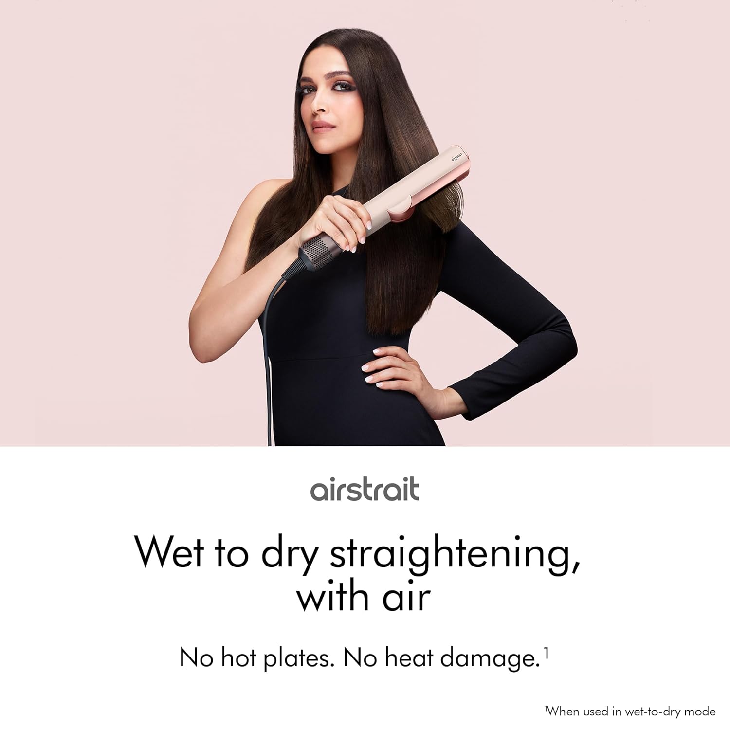 #Dyson Airstrait Straightener Ceramic rose Gold HT01