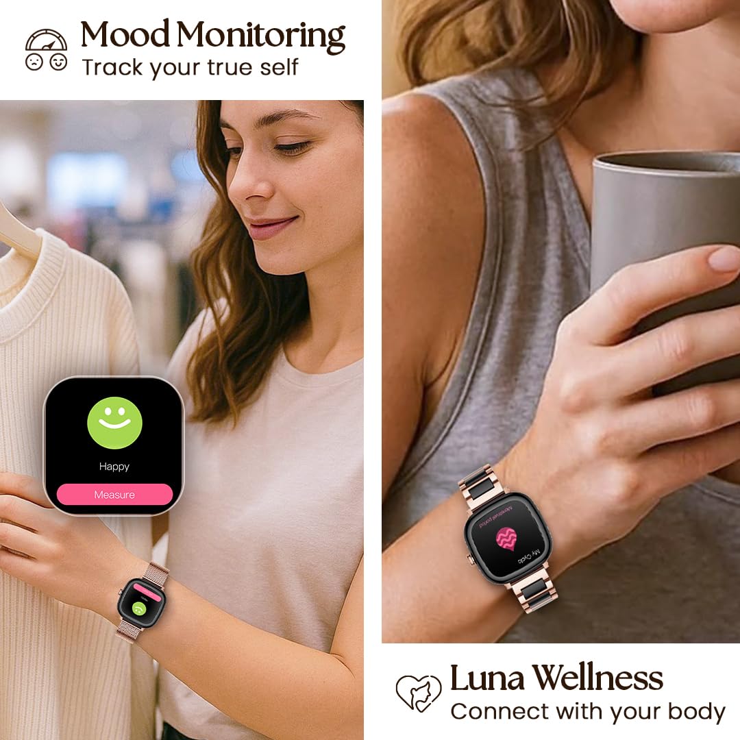 #Rose Gold Ceramic Titan AiRA Smartwatch