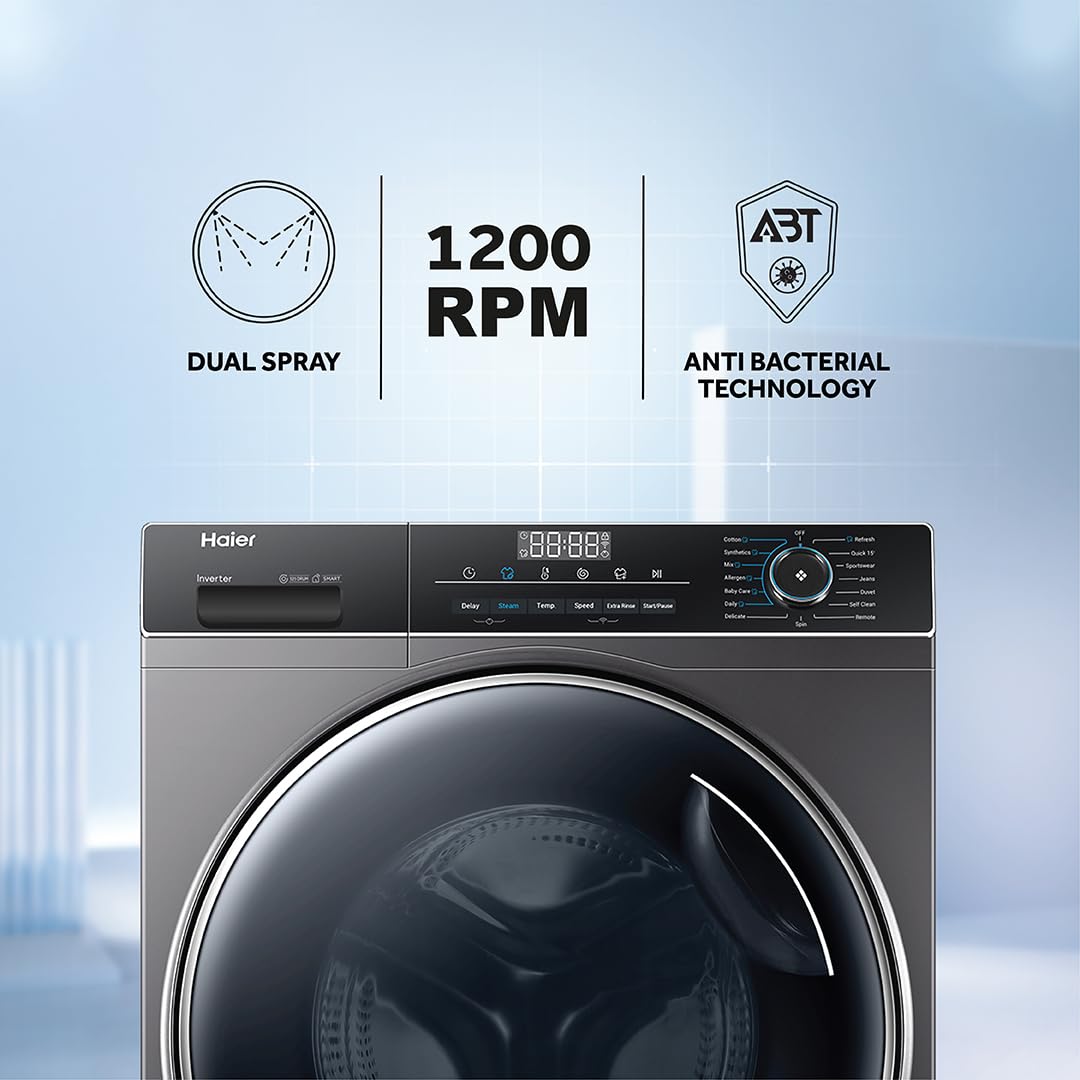 Haier 8 Kg Inverter Front Load Washing Machine