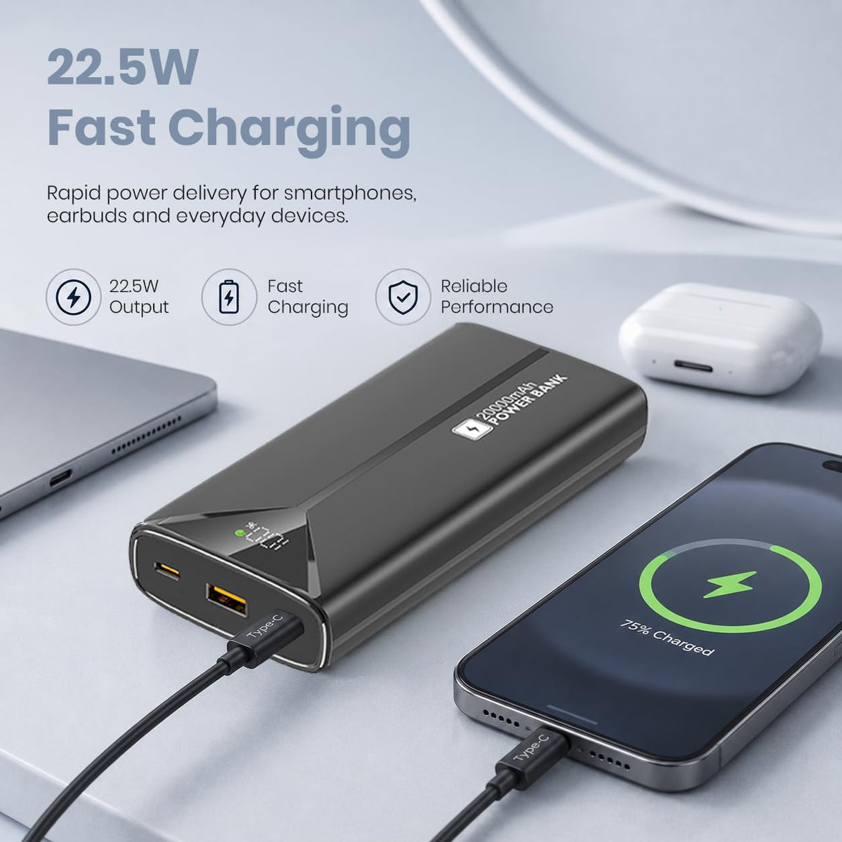 LAPCARE PB BUDDI-20000MAH-22.5W-LOX 307