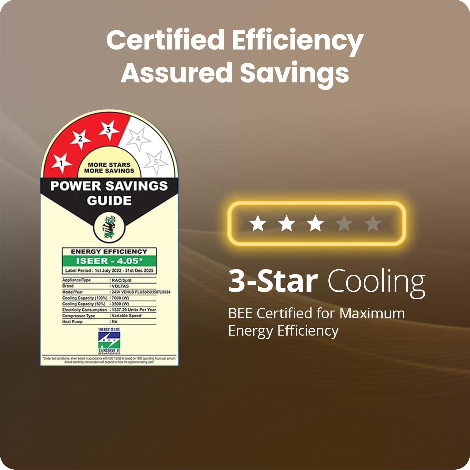 #Voltas 2 Ton 3 Star Inverter Split AC Venus Plus