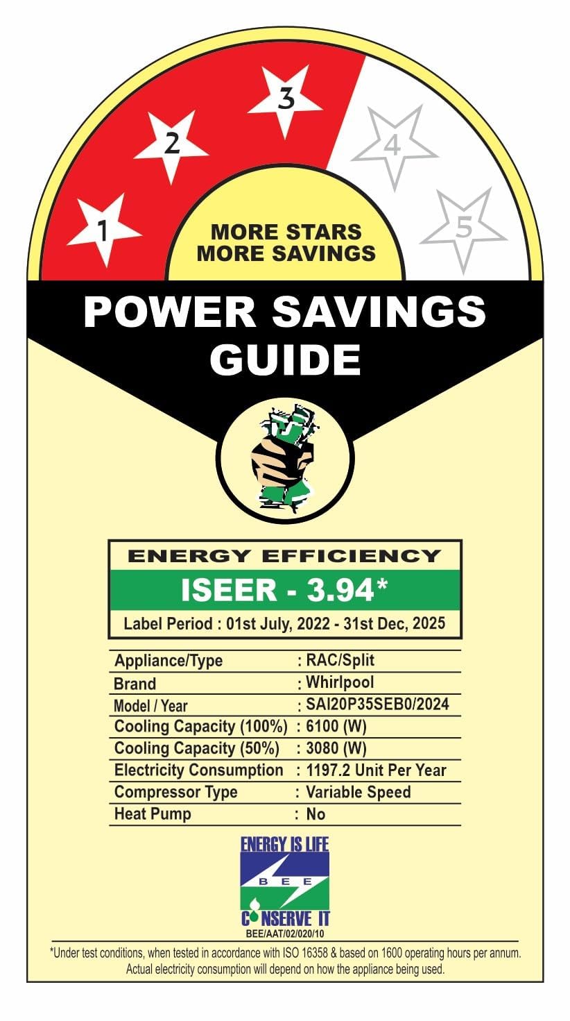 WHIRLPOOL AC SUPREMECOOL 2.0T 35 INV EXP S5N3PB0(41488/42460)