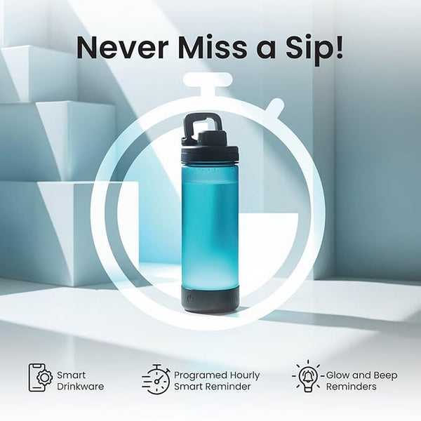 #Color_Grey Aquaminder Smart Water Bottle