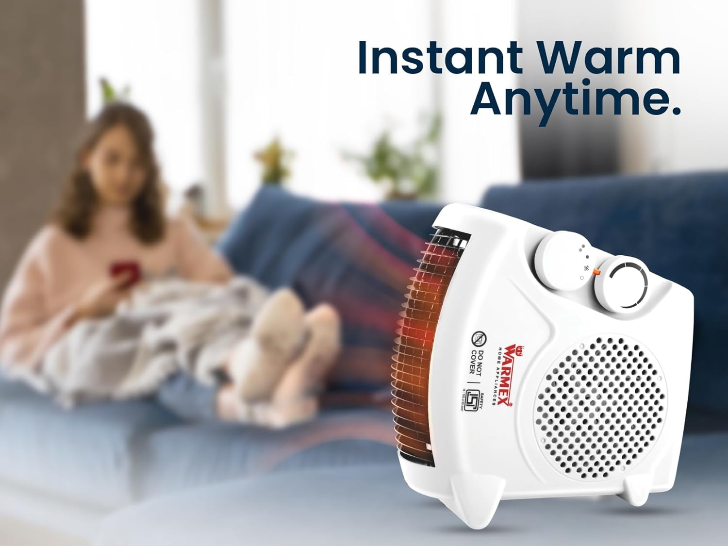 #Color_White Warmex Electric Portable Fan Room Heater