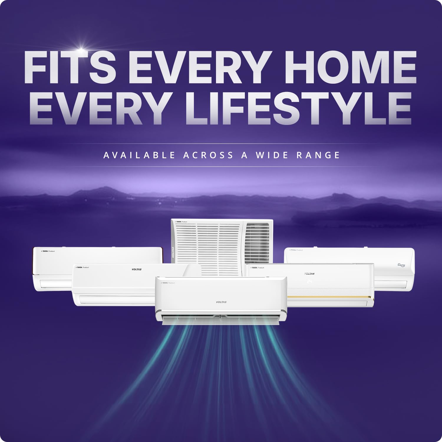 #Voltas 1.5 Ton 5 Star Inverter Split AC Vertis Smart Elite