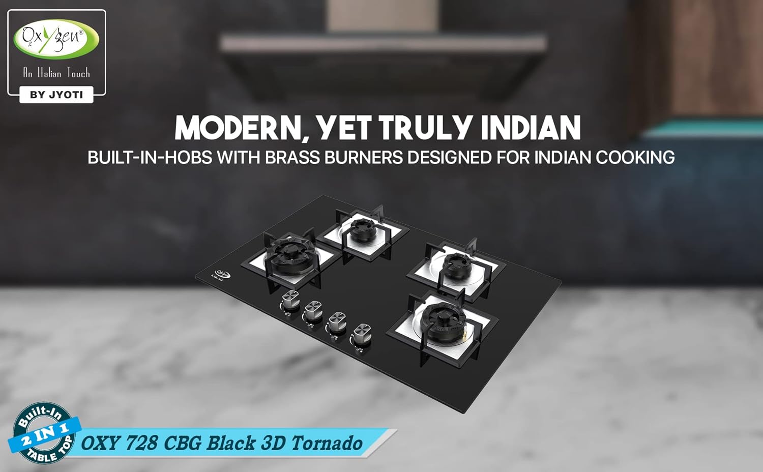JGS-OXY HOB 728 CBG BLACK40500 TORNADO 3D