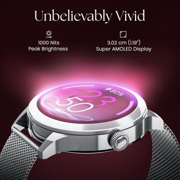 #Silver Fastrack Noir Pro Smartwatch