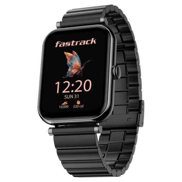 #Metal Black Fastrack Noir Charm Smartwatch