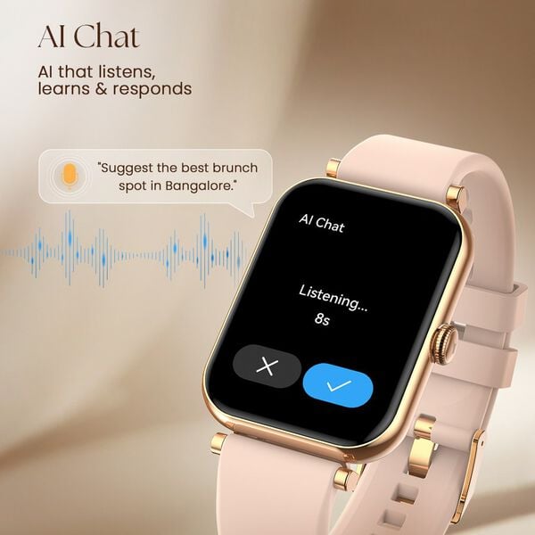 #Black Fastrack Noir Charm Smartwatch