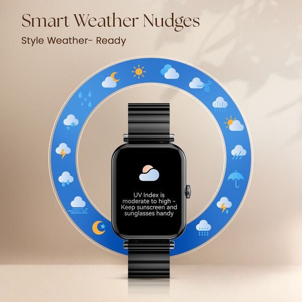 #Black Fastrack Noir Charm Smartwatch