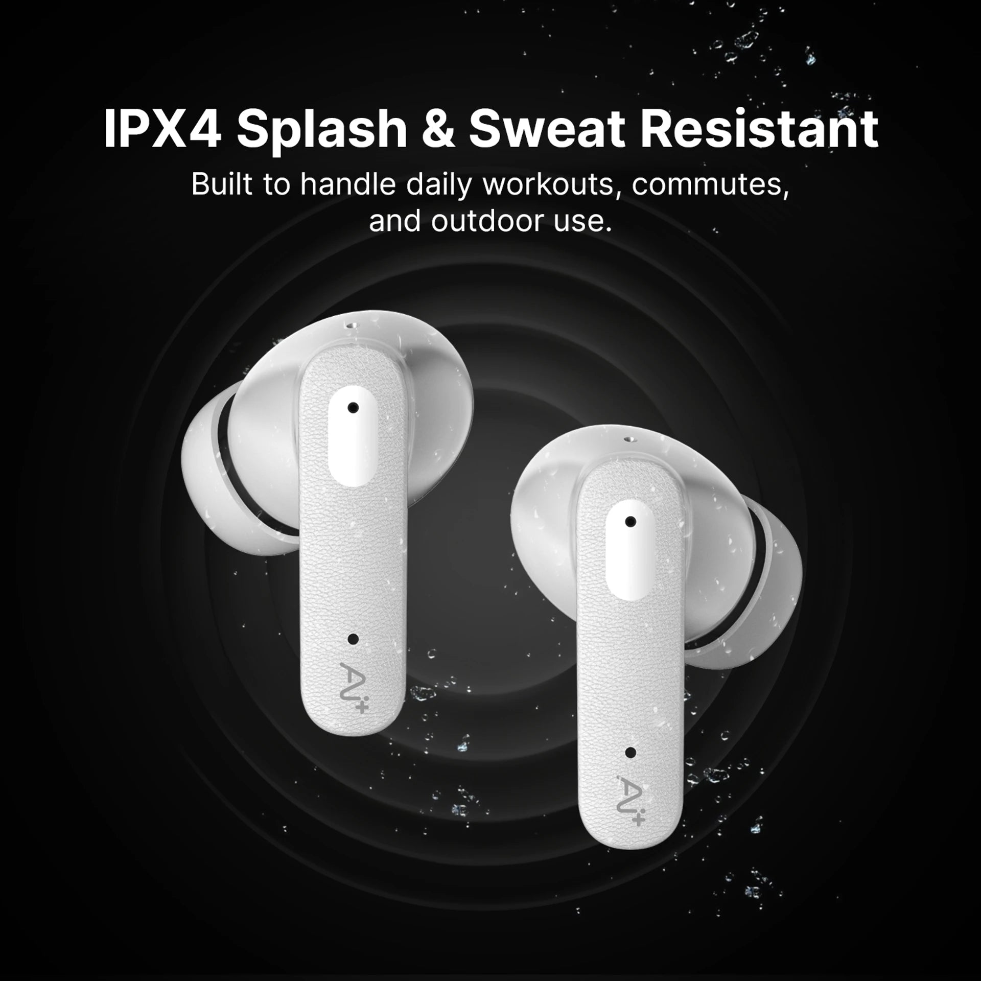 AI+ NovaPods Go Ice Blue White Earbuds