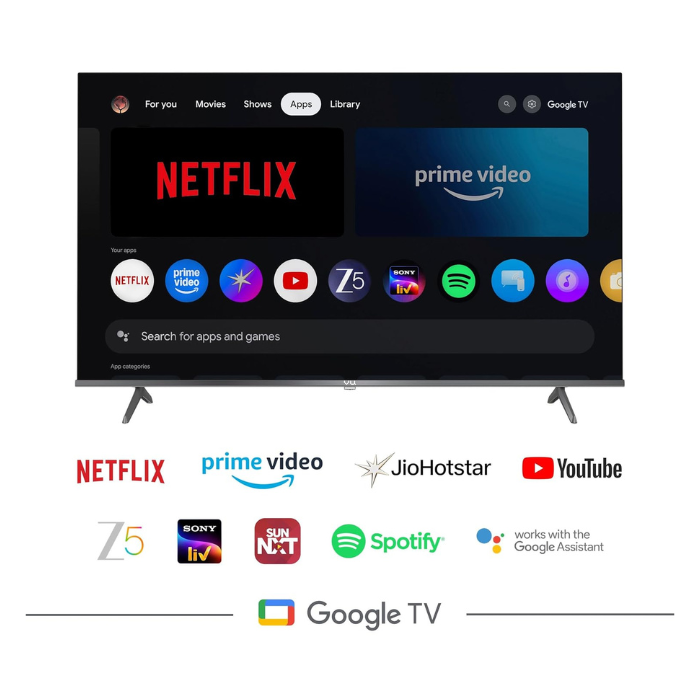 VU GloQLED 75 Inch 4K QLED Smart Google TV