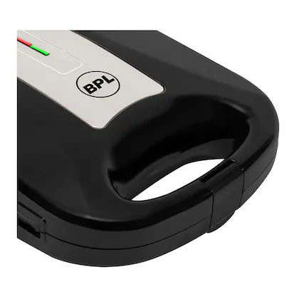 BPL 1200W 4-Slice Grill Sandwich Maker with Large Non-Stick Coating Plates, Cool Touch Handle with Lock, Ready Function LED Indicator