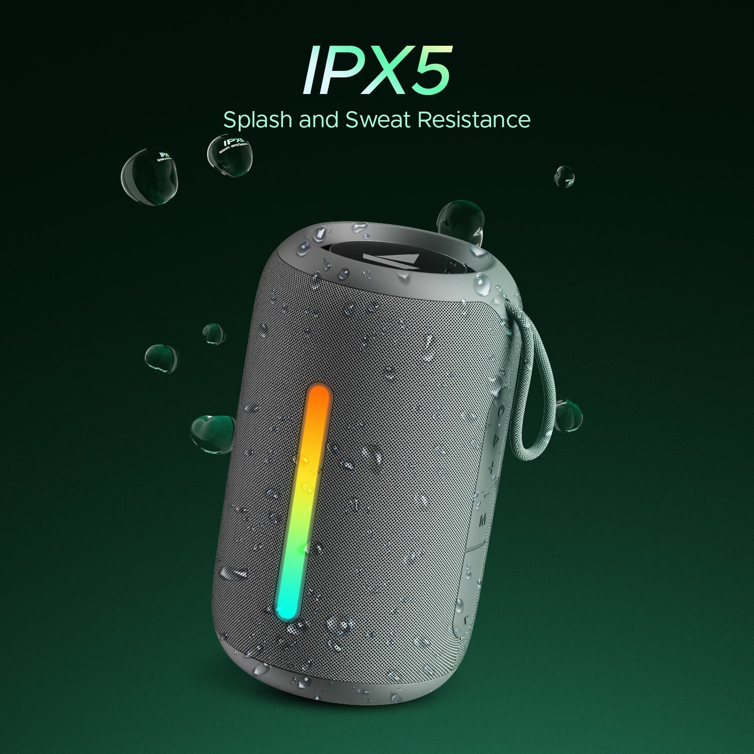 boAt Stone 358 Pro Portable Bluetooth Speaker with 14W boAt Signature Sound, RGB LED Design, 12 Hours Playback