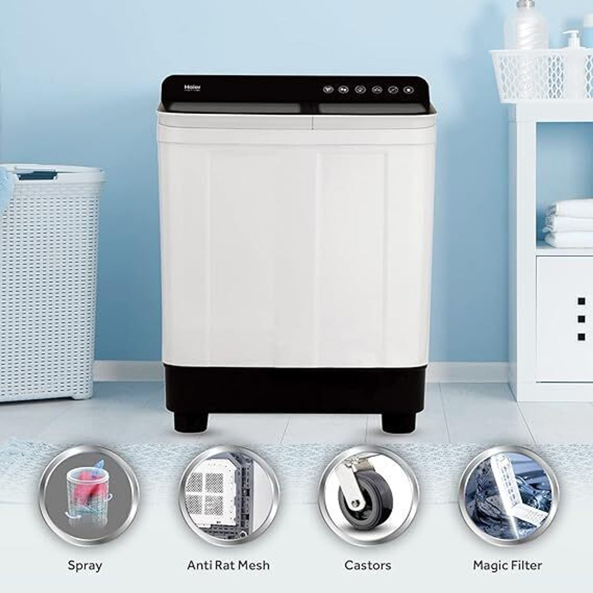 Haier 7 Kg Semi Automatic Washing Machine