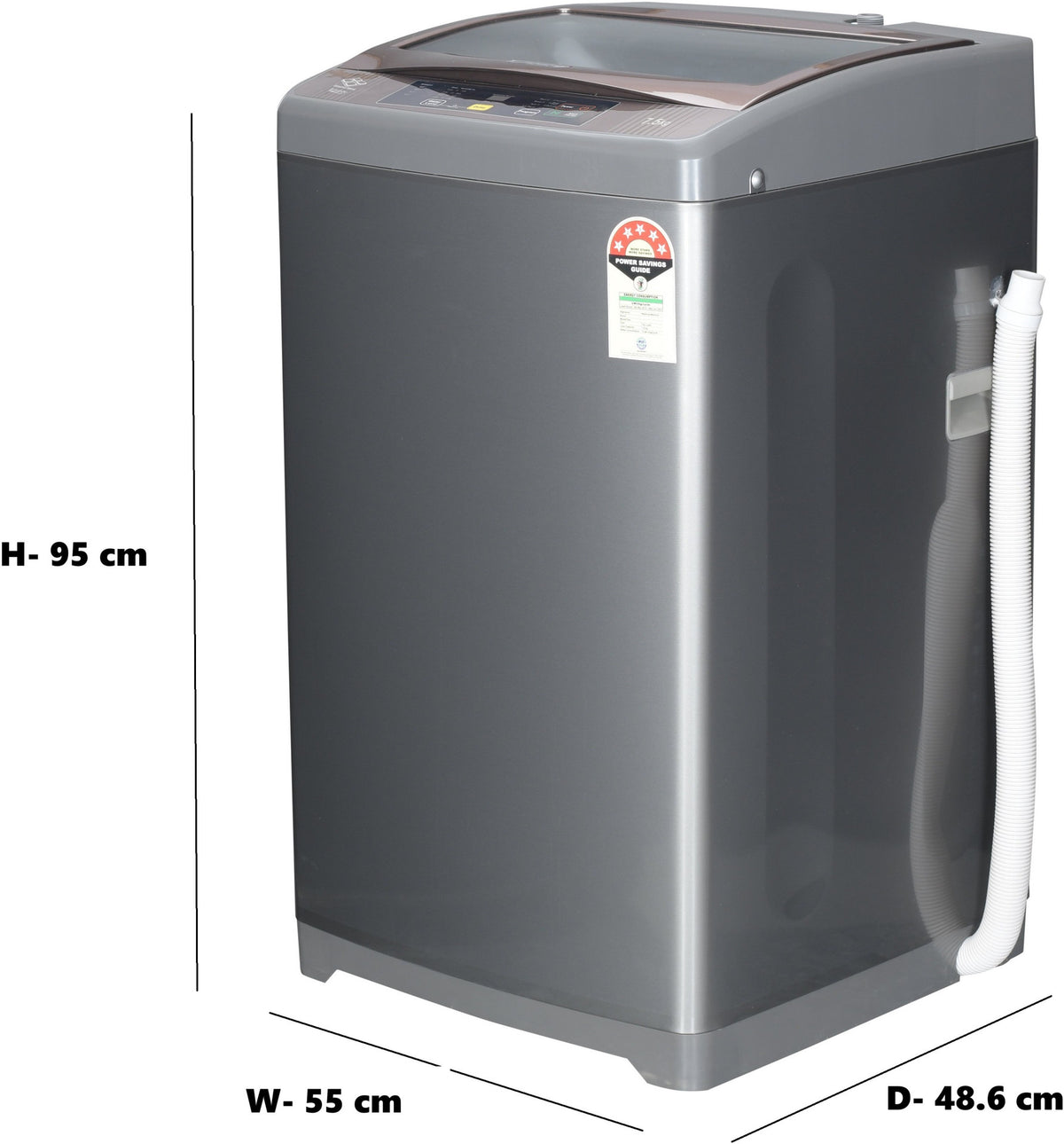 Haier 7.5 Kg 5 Star Top Load Washing Machine