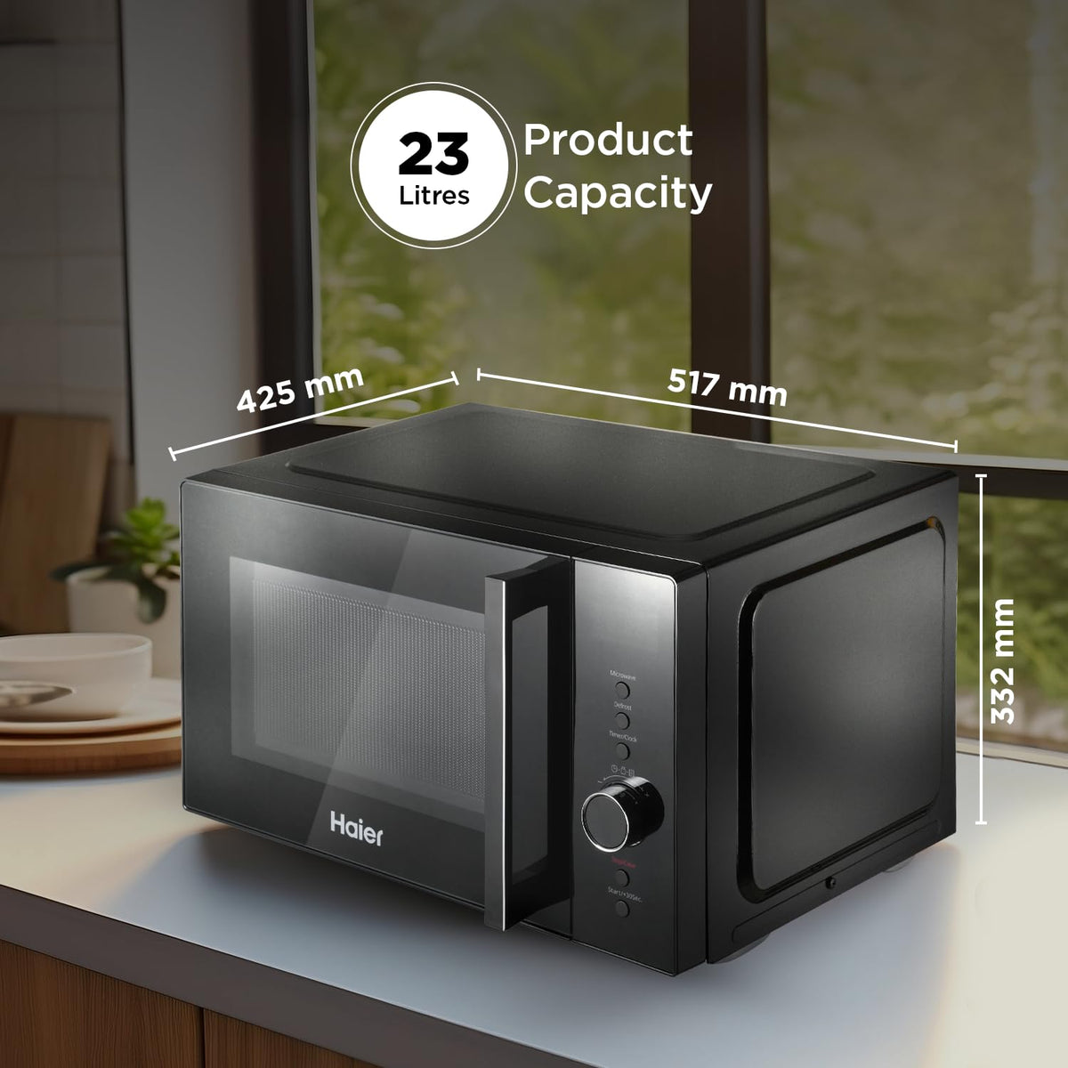 Haier 23L Solo Microwave Oven