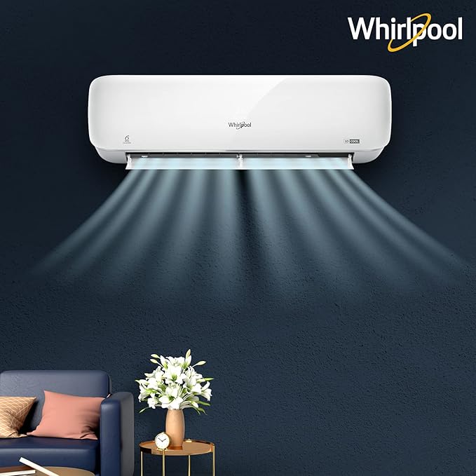 Whirlpool 1 Ton 3 Star Wi-Fi Inverter Split AC (Copper 1.0T 3DCOOL ULTRA NXT WIFI 3S COPR INV) White Silver