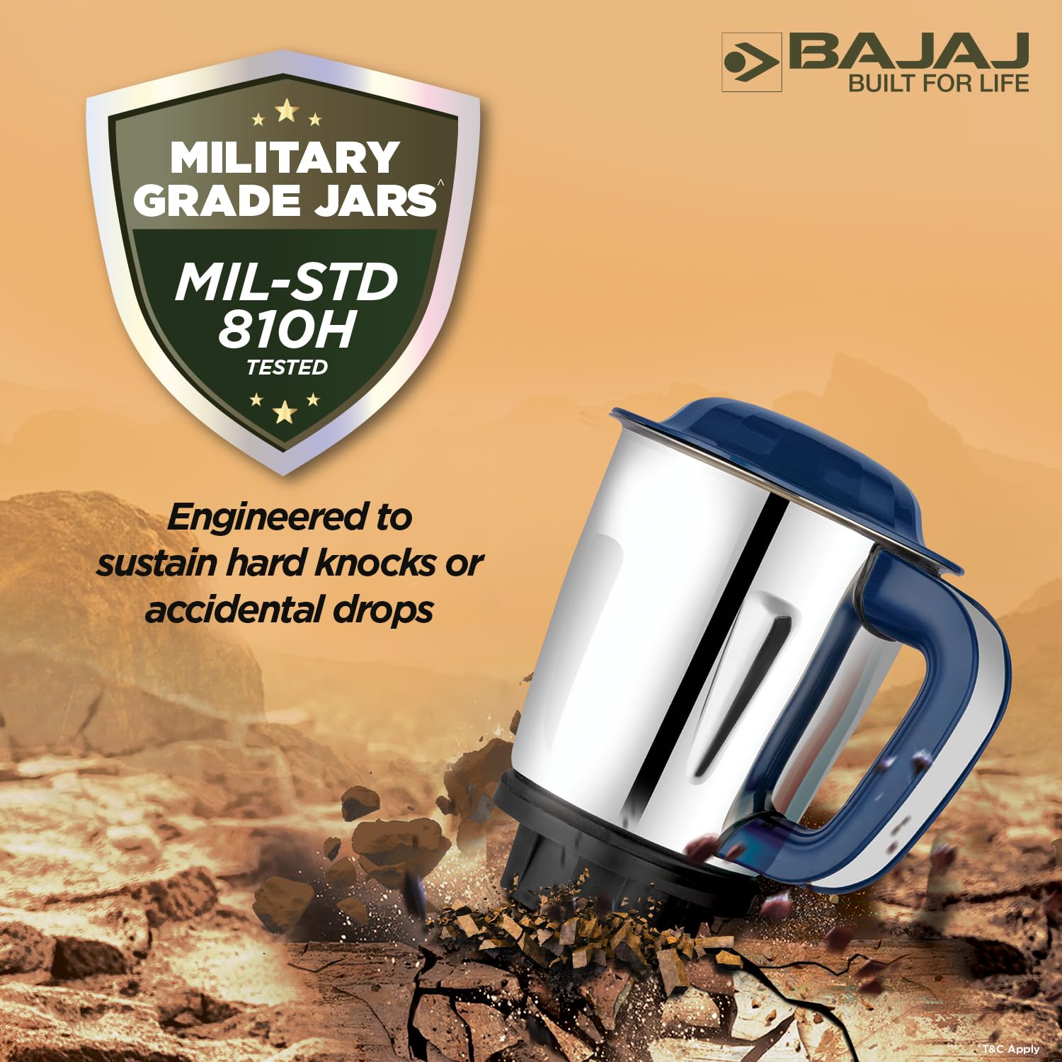 Bajaj Glamore 800W Mixer Grinder