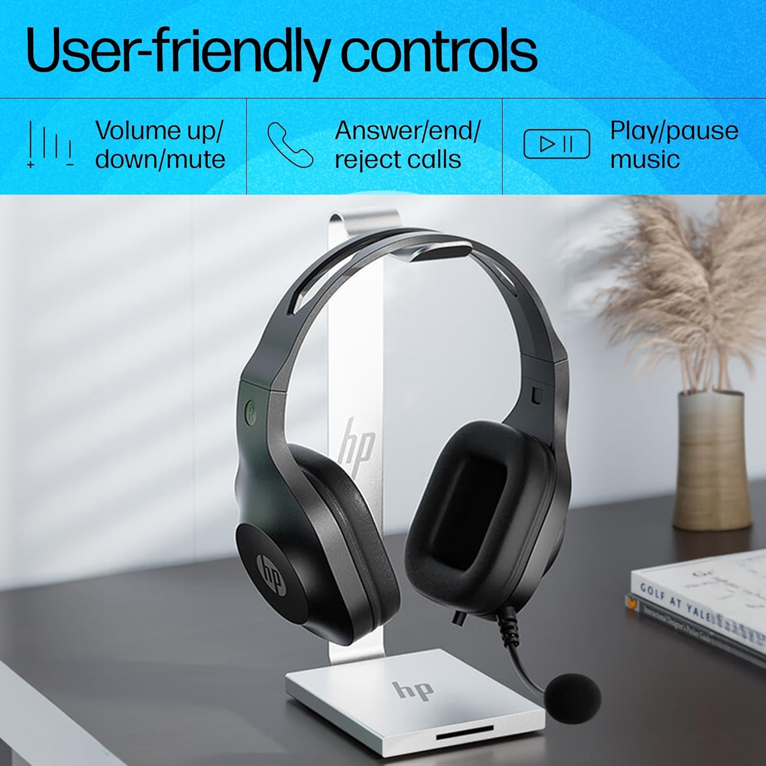HP H120 Stereo USB Headset