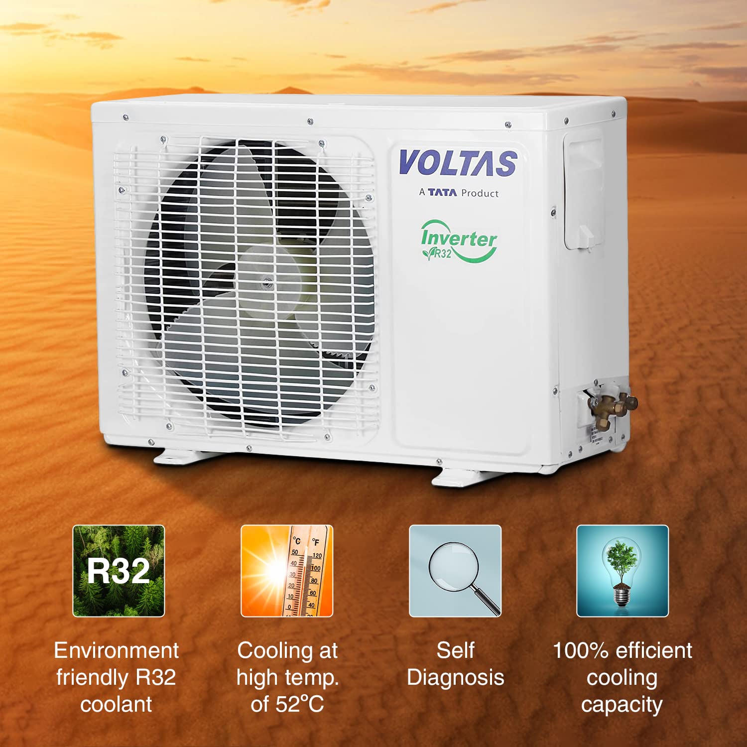 #Voltas 1 Ton 5 Star Inverter Split AC Vectra Elite