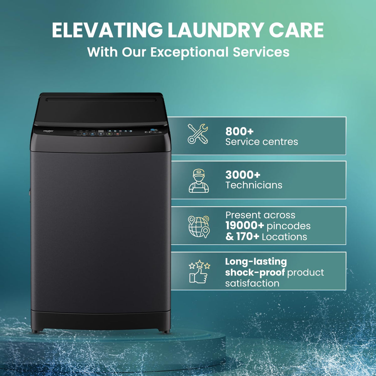 Haier 8 Kg 5 Star Top Load Washing Machine