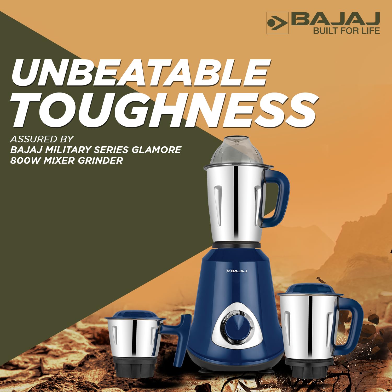 Bajaj Glamore 800W Mixer Grinder