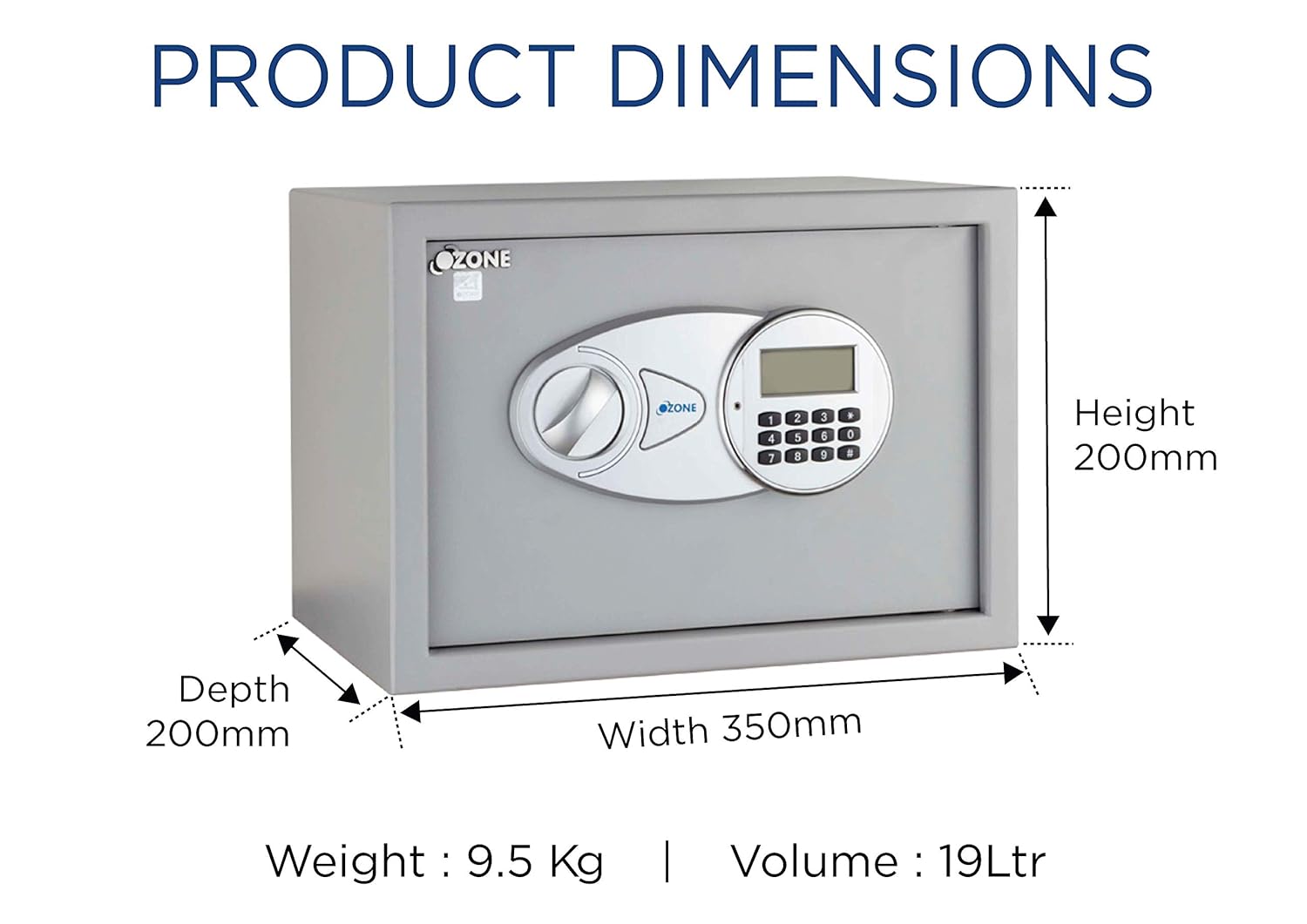 Ozone Tusker‑11 Digital Safe Locker