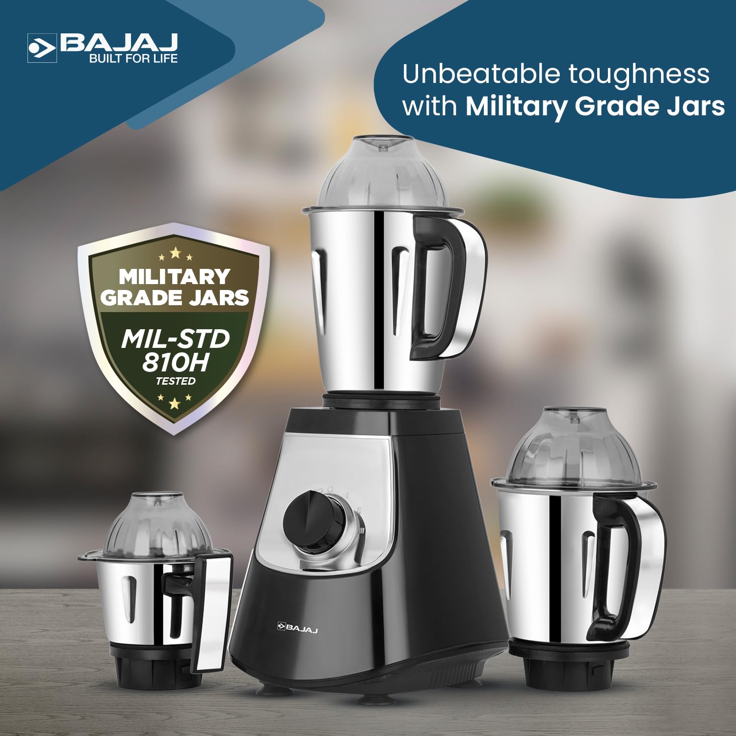 Bajaj Military Series Evoque 1000W Mixer Grinder