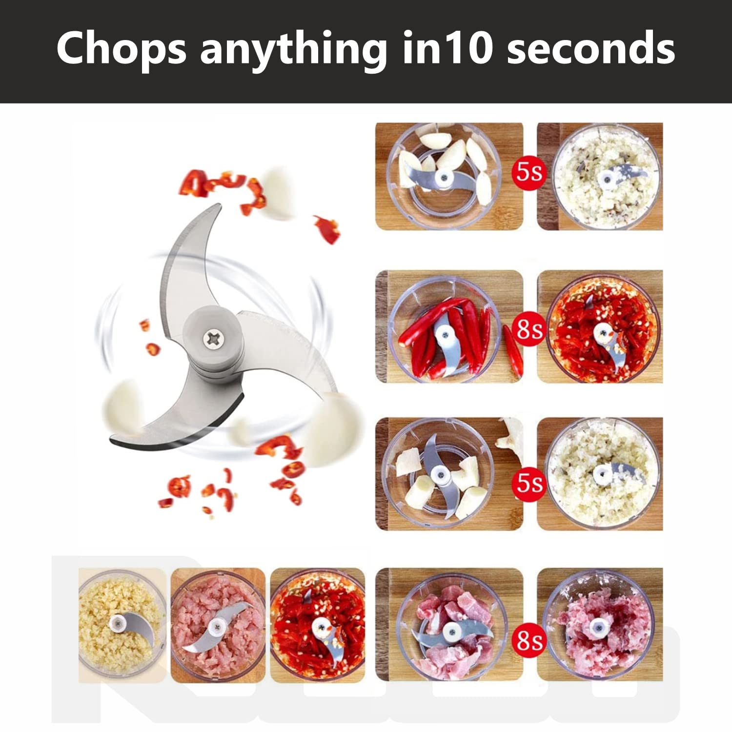 Rico Rechargeable Electric Mini Chopper