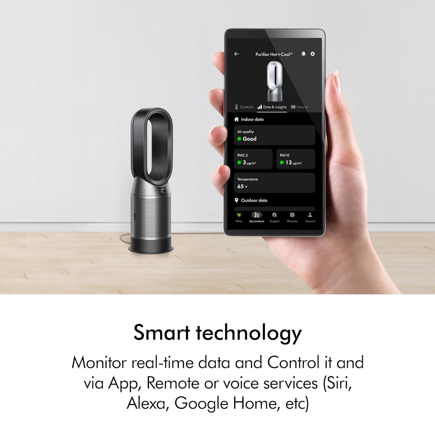 #Dyson HP11 Purifier Cool HEPA Air Purifier with App and Voice Control-Black_Nickel