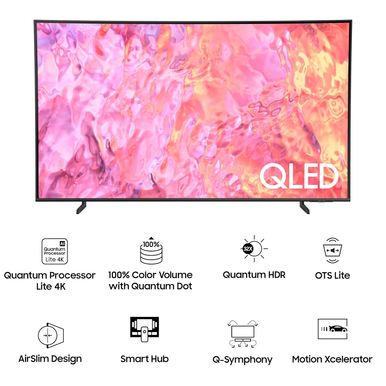 Samsung 138 cm (55 inches) 4K Ultra HD Smart Neo QLED TV QA55Q60CAKLXL (Titan Grey)
