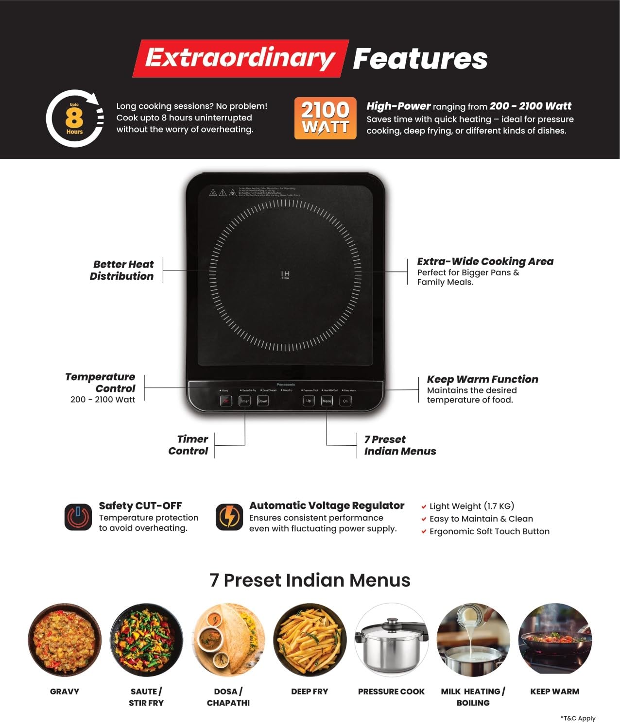 #Color_Black Panasonic Electric Stove