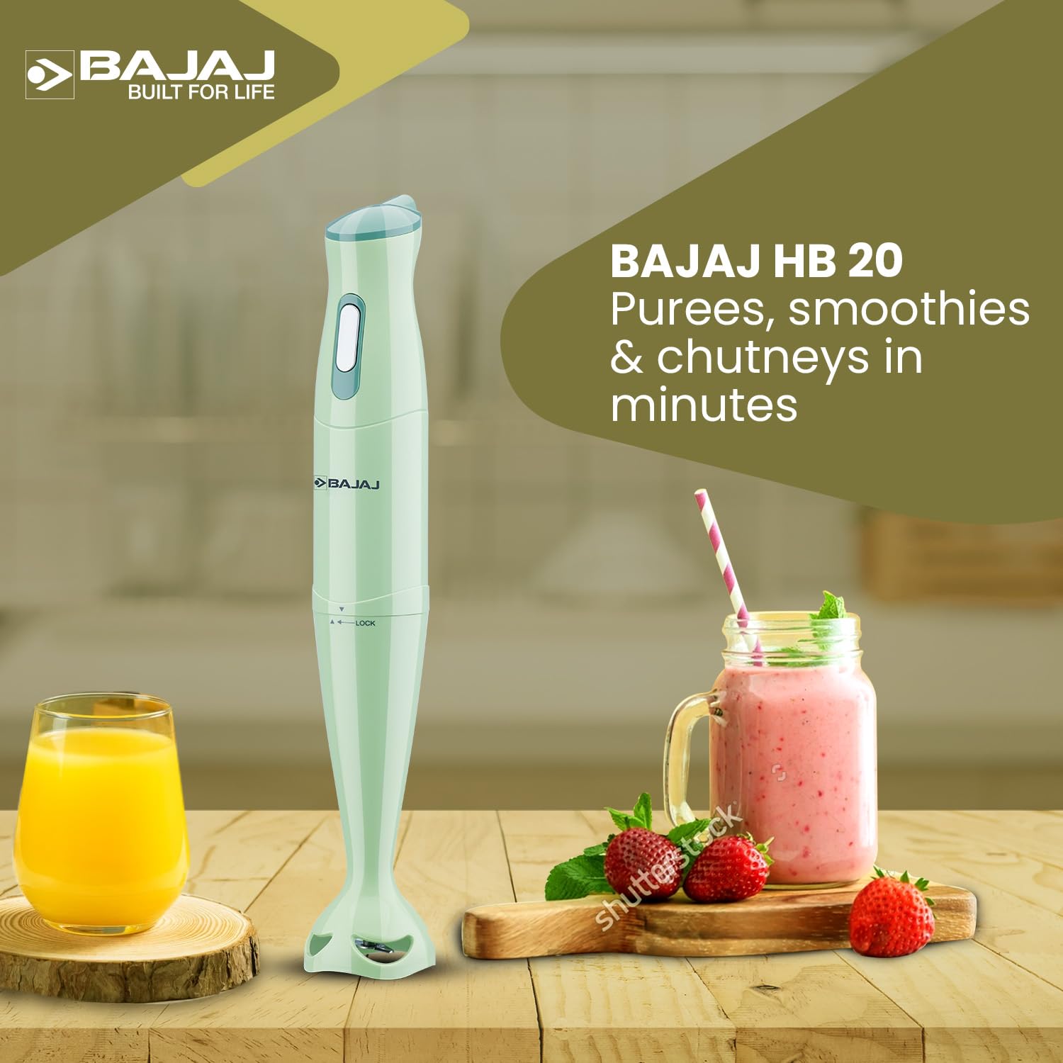 Bajaj HB-20 Silent 300W Hand Blender