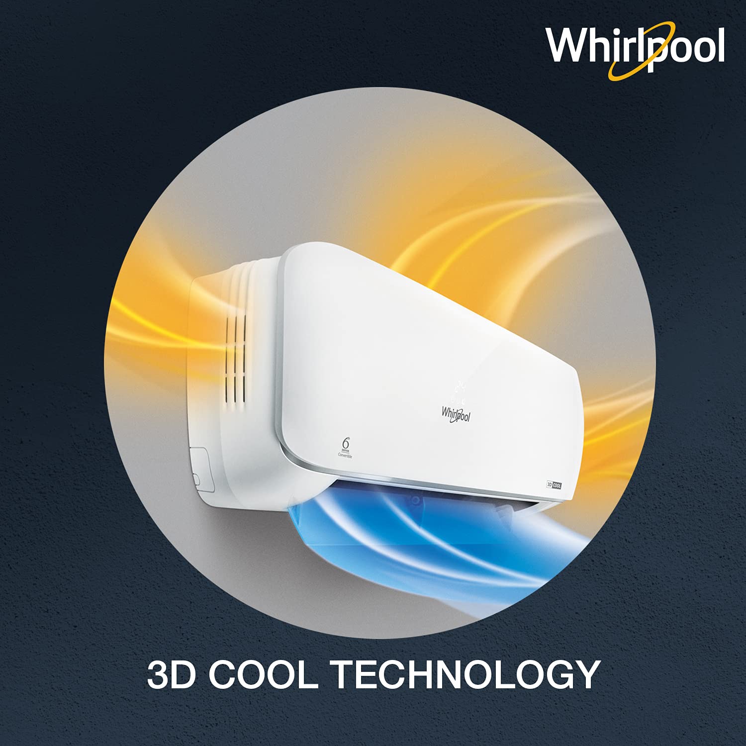 Whirlpool 1 Ton 3 Star Wi-Fi Inverter Split AC (Copper 1.0T 3DCOOL ULTRA NXT WIFI 3S COPR INV) White Silver