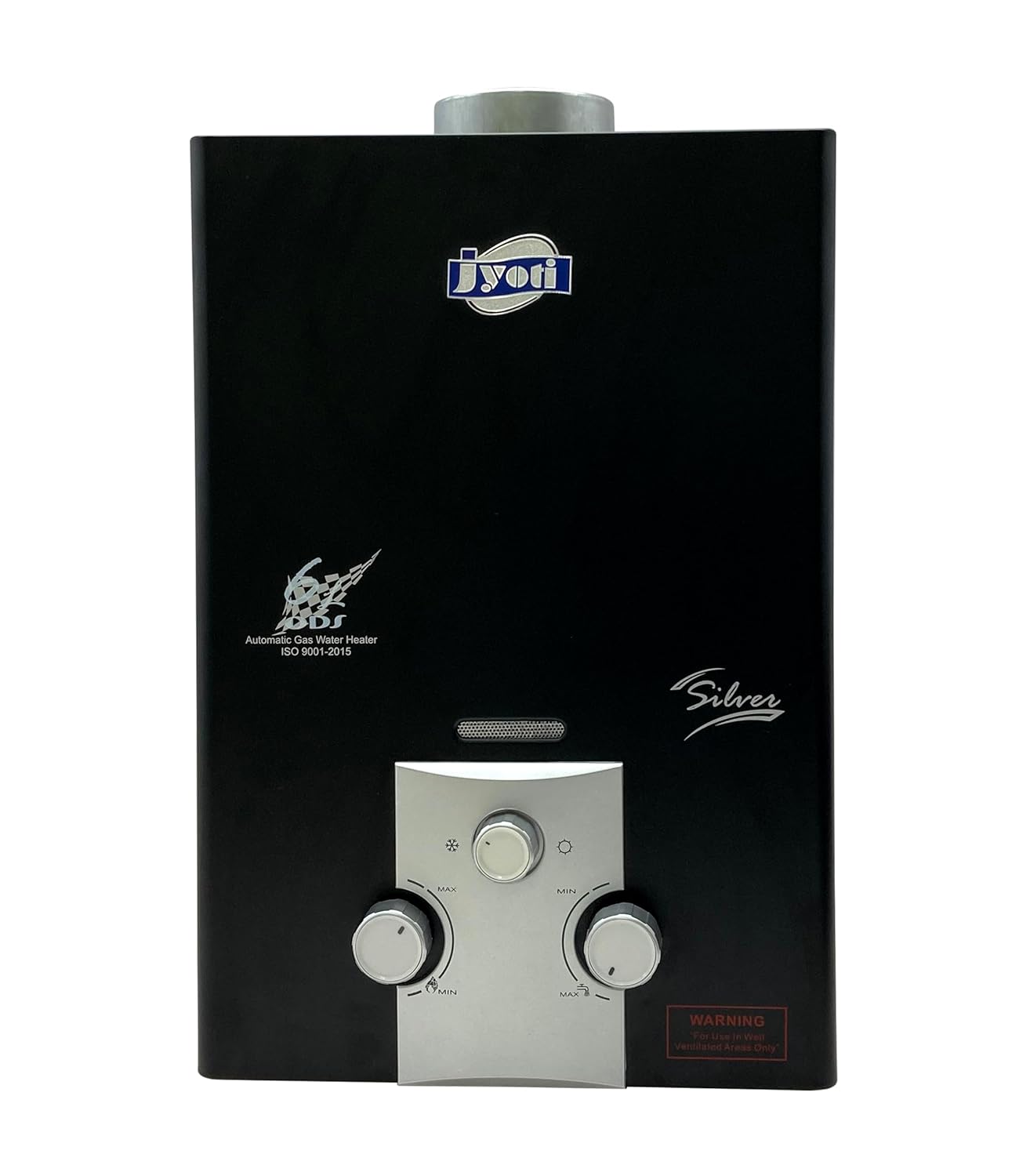 JGS-GAS GEYSER SILVER BLACK LP 6 LTR