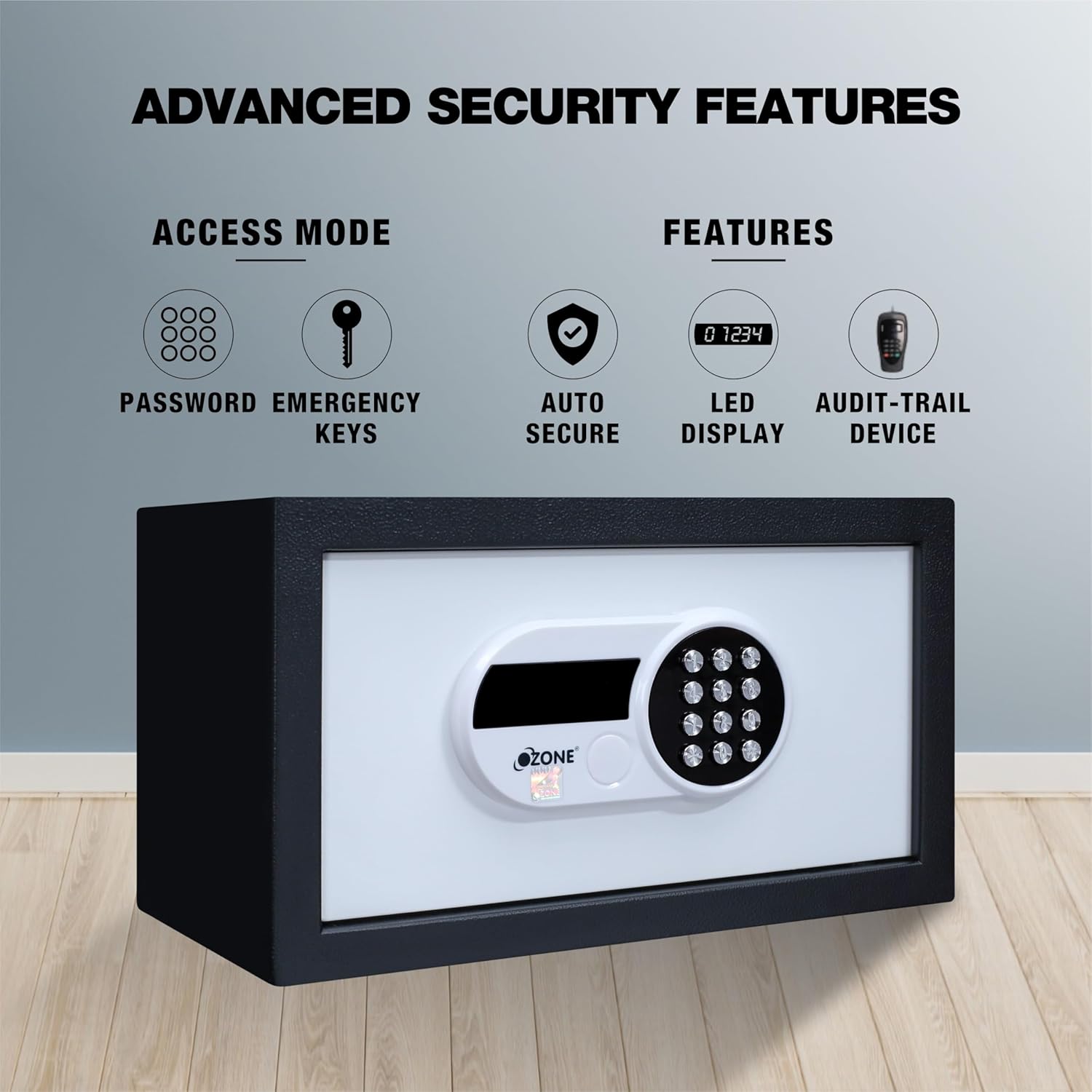 Ozone 9 Litres Digital Safe Locker